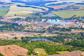 KME Mansfeld GmbH von Osten im Ortsteil Großörner im Bundesland Sachsen-Anhalt, Deutschland