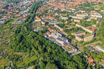 Harzklinikum - Standort Quedlinburg aus Nordosten im Bundesland Sachsen-Anhalt, Deutschland