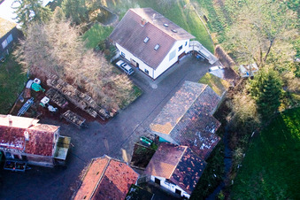 Schaidt, Schaidter Mühle in Wörth am Rhein im Bundesland Rheinland-Pfalz, Deutschland von oben