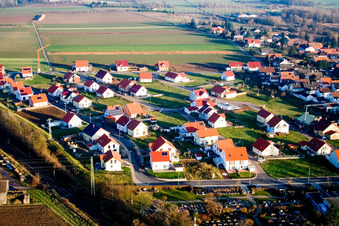 Luftbild von An d. Anheide im Ortsteil Schaidt in Wörth am Rhein im Bundesland Rheinland-Pfalz, Deutschland