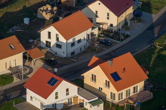 Luftaufnahme von An d. Anheide im Ortsteil Schaidt in Wörth am Rhein im Bundesland Rheinland-Pfalz, Deutschland