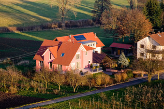 Luftbild von Oberdorfstr in Oberhausen im Bundesland Rheinland-Pfalz, Deutschland