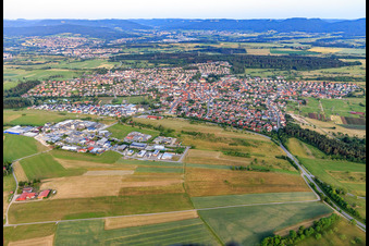 Stadtansicht aus Nordwesten in Geislingen im Bundesland Baden-Württemberg, Deutschland