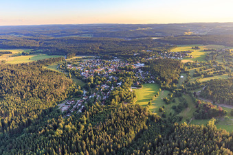 Ortsansicht aus Nordosten in Königsfeld im Schwarzwald im Bundesland Baden-Württemberg, Deutschland