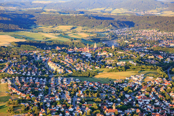 Stadtansicht aus Westen in Rottweil im Bundesland Baden-Württemberg, Deutschland