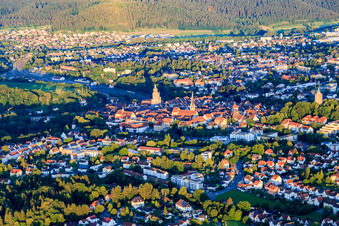 Altstadt von Nordwesten in Rottweil im Bundesland Baden-Württemberg, Deutschland