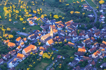 St. Agatha-Kirche in der Dorfmitte im Ortsteil Salzstetten in Waldachtal im Bundesland Baden-Württemberg, Deutschland