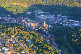 Altstadt mit Stiftskirche Heilig Kreuz in Horb am Neckar im Bundesland Baden-Württemberg, Deutschland