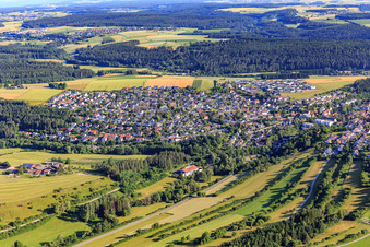 Ortsansicht aus Süden in Niedereschach im Bundesland Baden-Württemberg, Deutschland