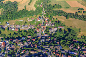 Mariazeller Straße von Osten im Ortsteil Stetten in Zimmern ob Rottweil im Bundesland Baden-Württemberg, Deutschland