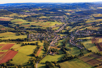 Bubach-Calmesweiler von Nordwesten in Eppelborn im Bundesland Saarland, Deutschland