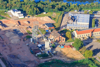 Landschaftsagentur Plus an ehemaligem Bergwerk der Rag Deutsche Steinkohle Ag in Ensdorf im Bundesland Saarland, Deutschland