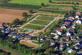 Erschließung des Neubaugebiet Im Kirschgarten in Minfeld im Bundesland Rheinland-Pfalz, Deutschland