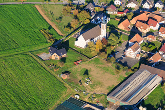 Kirche St. Georg in Stundwiller im Bundesland Bas-Rhin, Frankreich