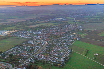 Rohrbach von Osten im Bundesland Rheinland-Pfalz, Deutschland
