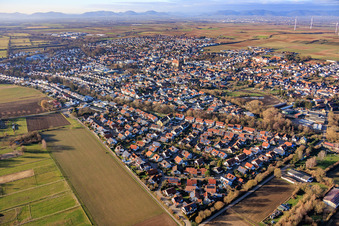 Anne-Frank-Straße in Herxheim bei Landau im Bundesland Rheinland-Pfalz, Deutschland