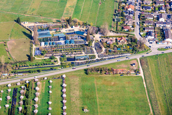 Pflanzenhof Toskanapark im Ortsteil Speyerdorf in Neustadt an der Weinstraße im Bundesland Rheinland-Pfalz, Deutschland