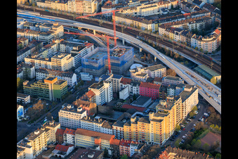 Wohnbebauung in der Benckiser und Westendstr im Ortsteil Mitte in Ludwigshafen am Rhein im Bundesland Rheinland-Pfalz, Deutschland