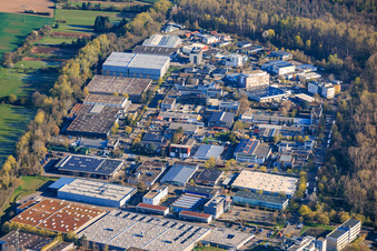 Gewerbegebiet An der Roßweid im Ortsteil Grötzingen in Karlsruhe im Bundesland Baden-Württemberg, Deutschland