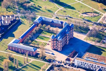 Schloss Gottesaue, Musikschule Wolfgang-Rihm-Forum im Ortsteil Oststadt in Karlsruhe im Bundesland Baden-Württemberg, Deutschland