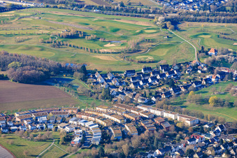 Golfplatz Golfpark Karlsruhe - GOLF absolute am Gut Batzenhof im Ortsteil Hohenwettersbach im Bundesland Baden-Württemberg, Deutschland