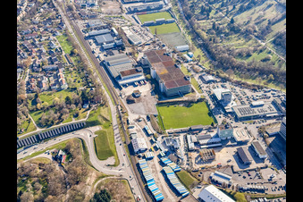 Industriegebiet Adolf-Richter-Straße mit DRIVE IN BOX GmbH im Ortsteil Brötzingen in Pforzheim im Bundesland Baden-Württemberg, Deutschland