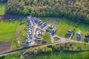 Neubaugebiet Rue des Chênes am Étang de Metzing im Bundesland Moselle, Frankreich