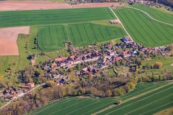 Gröben von Süden in Schlöben im Bundesland Thüringen, Deutschland