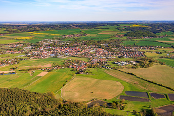 Stadtansicht aus Norden in Neustadt an der Orla im Bundesland Thüringen, Deutschland