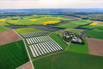 Solarpark Ramsthal am Zehntfreyhof im Bundesland Bayern, Deutschland