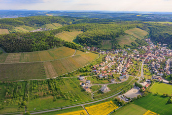 Ramsthal von Südwesten im Bundesland Bayern, Deutschland