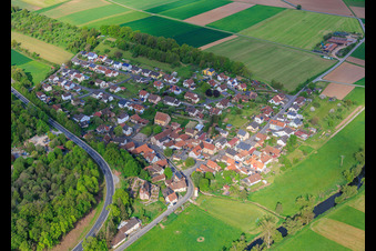 Untereschenbach von Osten in Hammelburg im Bundesland Bayern, Deutschland
