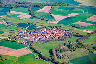 Roßfeld von Südosten in Bad Rodach im Bundesland Bayern, Deutschland