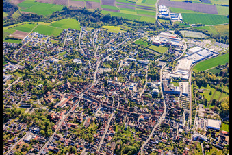 Bad Rodach von Westen im Bundesland Bayern, Deutschland