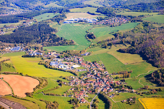 Brattendorf aus Süden in Auengrund im Bundesland Thüringen, Deutschland