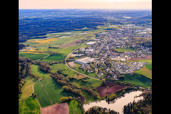 Frohnlach von Osten in Ebersdorf bei Coburg im Bundesland Bayern, Deutschland