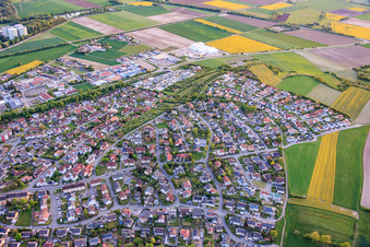 Zeil am Main von Nordosten im Bundesland Bayern, Deutschland