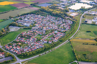 Kleinaugsfeld von Nordosten in Haßfurt im Bundesland Bayern, Deutschland