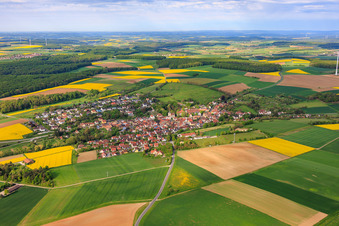 Obbach von Nordosten in Euerbach im Bundesland Bayern, Deutschland