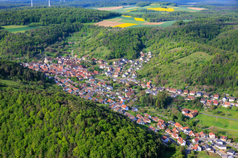 Sulzthal von Nordosten im Bundesland Bayern, Deutschland