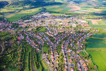 Hammelburg aus Nordosten im Bundesland Bayern, Deutschland