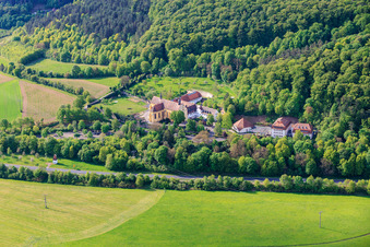 Bayerische Musikakademie Hammelburg und Ehem. Klosterkirche Altstadt im Bundesland Bayern, Deutschland