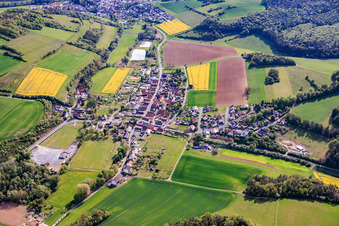 Bühler von Südwesten in Eußenheim im Bundesland Bayern, Deutschland