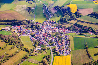 Hundsbach von Südwesten in Eußenheim im Bundesland Bayern, Deutschland