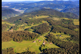 Moosenmättle mit Bergstüble und Hinterer Liefersbergerhof im Ortsteil Diesenhof in Lauterbach im Bundesland Baden-Württemberg, Deutschland