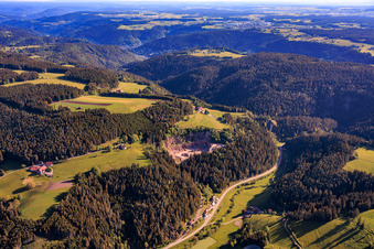 Steinbruch überm Schlitach-Tal im Ortsteil Tennenbronn in Schramberg im Bundesland Baden-Württemberg, Deutschland
