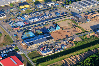 Erweiterung des Industriegebiet interpark Im Niedersand in Offenbach an der Queich im Bundesland Rheinland-Pfalz, Deutschland