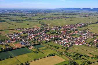 Edesheim aus Norden im Bundesland Rheinland-Pfalz, Deutschland