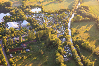 Camping-Resort Rülzheim im Bundesland Rheinland-Pfalz, Deutschland