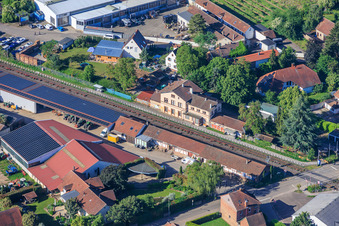 Bahnhof in Edesheim im Bundesland Rheinland-Pfalz, Deutschland
